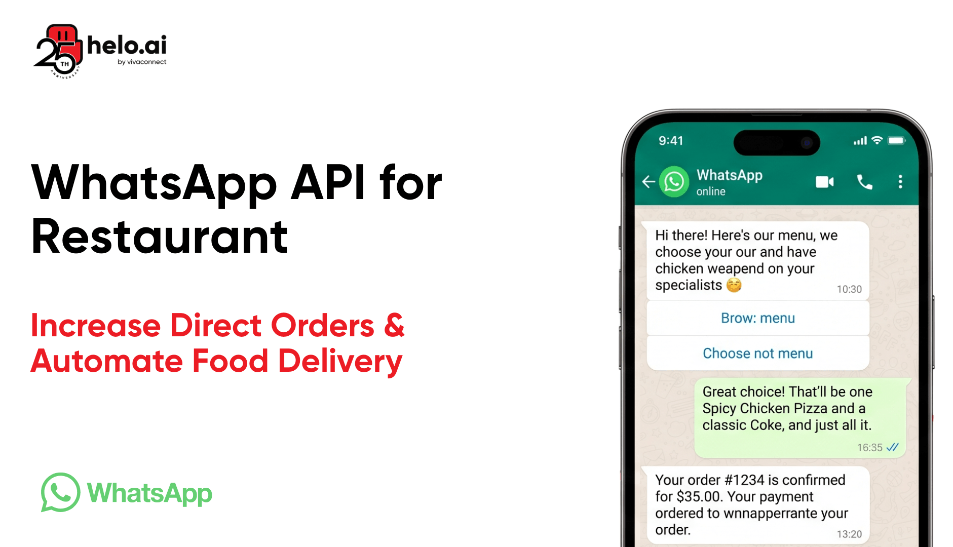 WhatsApp API for Restaurant